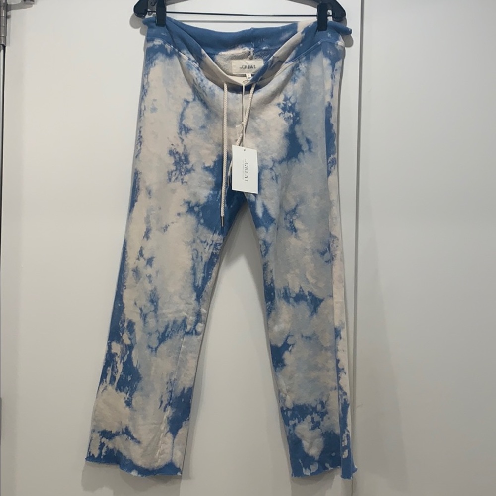 The Great. The Wide Leg Cropped Sweatpants 0